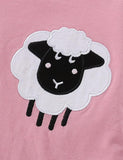 Sheep Appliqué Sweatshirt Set - Bebehanna