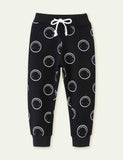 Smiley Printed Sweatpants - Bebehanna