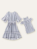 Striped Family Matching Dress