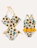 Sunflower Family Matching Swim Suit