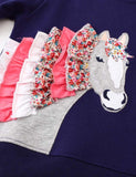 Unicorn Appliqué Sweatshirt - Bebehanna