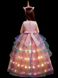 Unicorn Light Up Princess Dress - Bebehanna