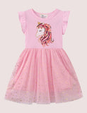 Unicorn Print Tulle Dress - Bebehanna