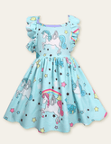 Unicorn Printed Dress - Bebehanna