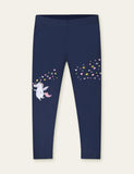 Unicorn Rainbow Appliqué Leggings - Bebehanna