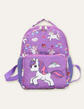 Unicorn Rainbow Full Printed Schoolbag Backpack - Bebehanna