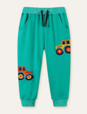 Unisex Car Appliqué Embroidery Sweatpants - Bebehanna