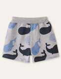 Whale Printed Shorts - Bebehanna