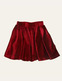 Wine Red Velvet Skirt