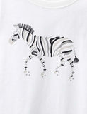 Zebra Printed Long Sleeve T-shirt - Bebehanna